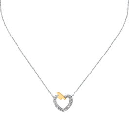 Trussardi Collar T-LOGO NECKL HEART SS YG CRYSTAL TJAXC44