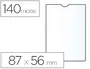 Esselte Funda Portadocumentos Plástico Transparente PVC Cristal 140 Micras Tamaño 87 x 56 mm