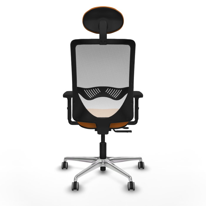 PIQUERAS Y CRESPO Silla de oficina Zulema Naranja y Blanco
