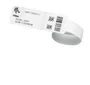 Zebra 10031289K Pulsera de Hospital - Muñequera de Nylon Blanco, 15.2 cm (6")