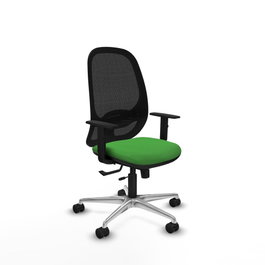 PIQUERAS Y CRESPO Silla de oficina Cilanco Verde con mecanismo Sincro/Traslack