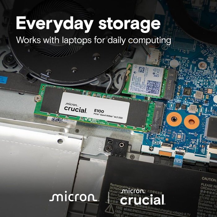 Crucial E100 SSD 480 GB M.2 NVMe PCIe 4.0