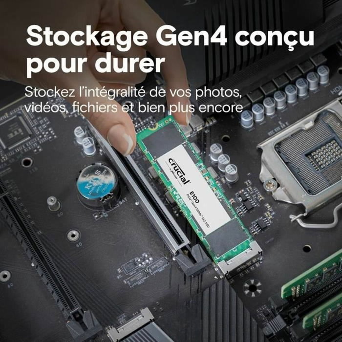 Crucial E100 SSD 480 GB M.2 NVMe PCIe 4.0