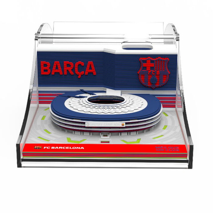 MOCILAB Bloc notas 3D Estadio Spotify Camp Nou F.C. Barcelona, bloc de notas con escultura 3D para revelar y coleccionar MOCILAB Bloc notas 3D Estadio Spotify Camp Nou F.C. Barcelona, bloc de notas con escultura 3D para revelar y coleccionar