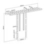 ROLINE ROLINE 17.03.0034 Estantería VESA Compatible 100x100 mm para Pantallas hasta 3 kg, Acero Negro, 400 mm
