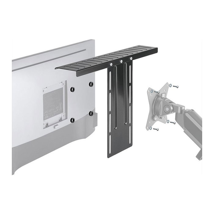 ROLINE ROLINE 17.03.0034 Estantería VESA Compatible 100x100 mm para Pantallas hasta 3 kg, Acero Negro, 400 mm
