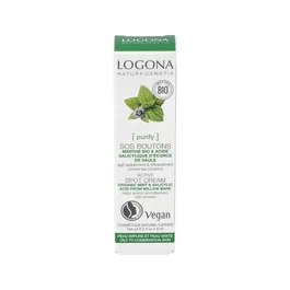 Logona Stick Stop Granos con Menta 6 ml - Tratamiento puntual anti bacteriano y matificante para piel con acné
