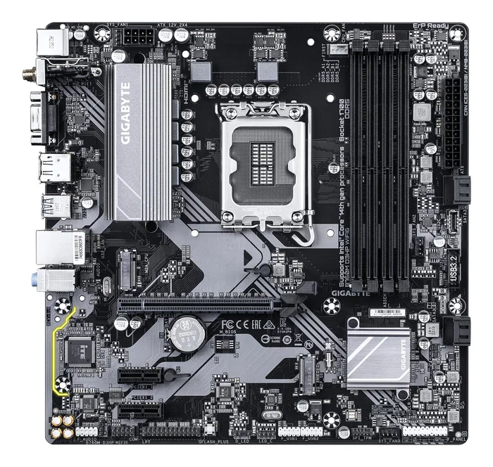 Gigabyte B760M D3HP WIFI6 Placa Base Intel B760 LGA 1700 micro ATX con WiFi 6, Bluetooth 5.3, DDR5, 2x M.2 PCIe 4.0, Realtek ALC897 Audio 7.1