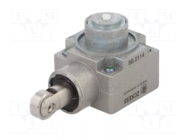 TELEMECANIQUE SENSORS Cabezal de accionamiento con roldana metálica Ø12mm XCKJ ZCKE65 TELEMECANIQUE SENSORS Cabezal de accionamiento con roldana metálica Ø12mm XCKJ ZCKE65