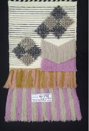DKD Home Decor Tapiz de Yute y Lana Multicolor con Flecos 46x2x110 cm