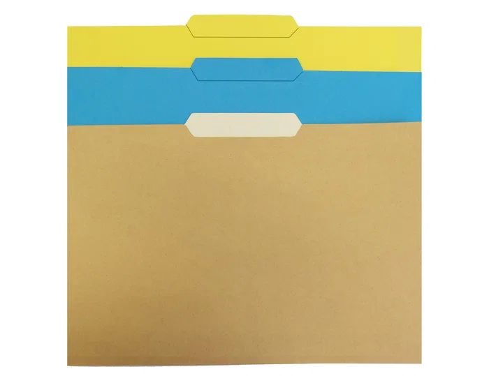 Gio Subcarpeta con Pestaña Central Folio Amarillo Intenso Gio Subcarpeta con Pestaña Central Folio Amarillo Intenso