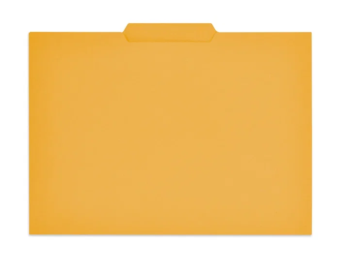 Gio Subcarpeta con Pestaña Central Folio Amarillo Intenso