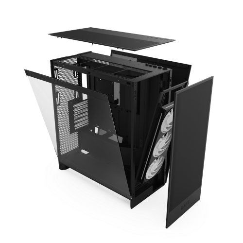 NZXT CM-H72FB-R1 H7 Flow RGB Midi Tower Caja PC Negra