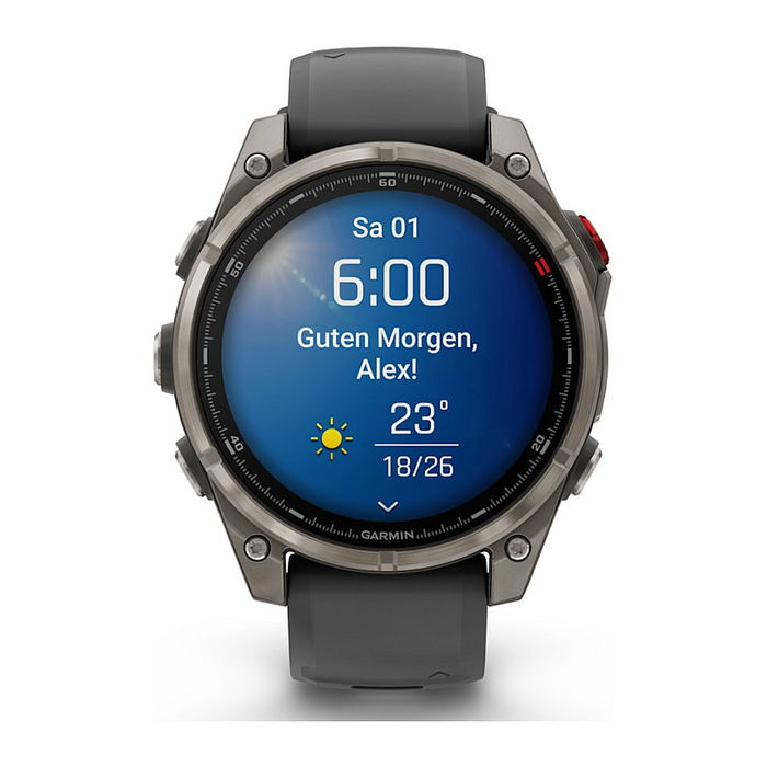 Garmin fēnix 8 Pro Smartwatch GPS Multideporte 47 mm con AMOLED, 32 GB, Brújula, Termómetro, Resistente al Agua 10 ATM - Grafito/Titanio