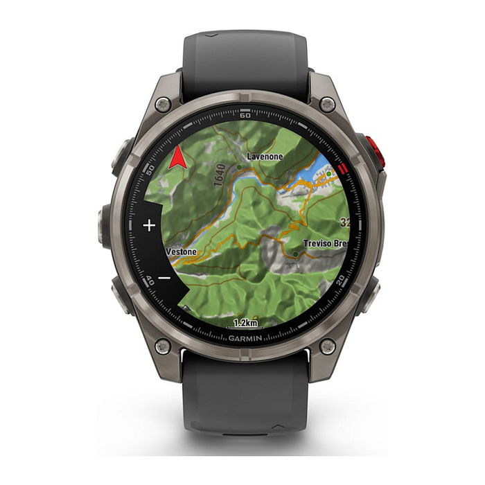 Garmin fēnix 8 Pro Smartwatch GPS Multideporte 47 mm con AMOLED, 32 GB, Brújula, Termómetro, Resistente al Agua 10 ATM - Grafito/Titanio