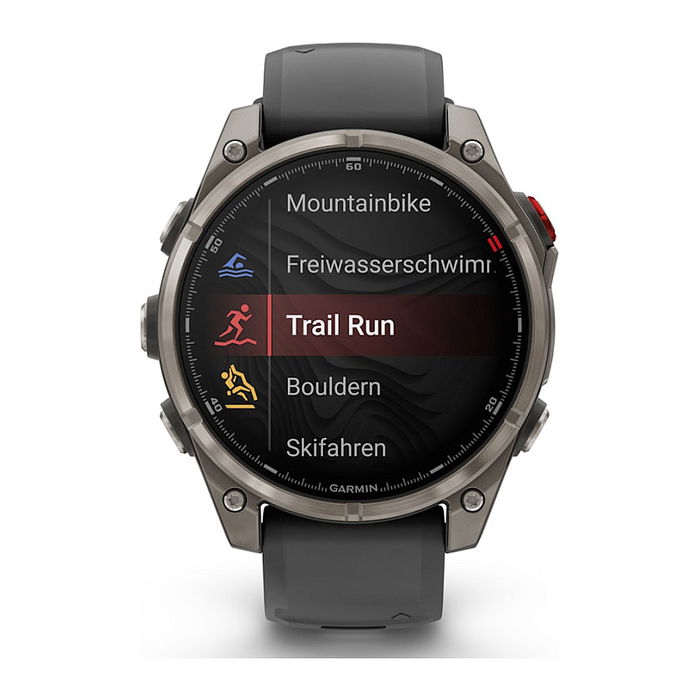 Garmin fēnix 8 Pro Smartwatch GPS Multideporte 47 mm con AMOLED, 32 GB, Brújula, Termómetro, Resistente al Agua 10 ATM - Grafito/Titanio