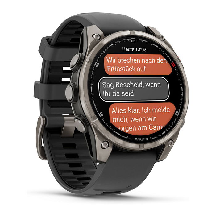 Garmin fēnix 8 Pro Smartwatch GPS Multideporte 47 mm con AMOLED, 32 GB, Brújula, Termómetro, Resistente al Agua 10 ATM - Grafito/Titanio