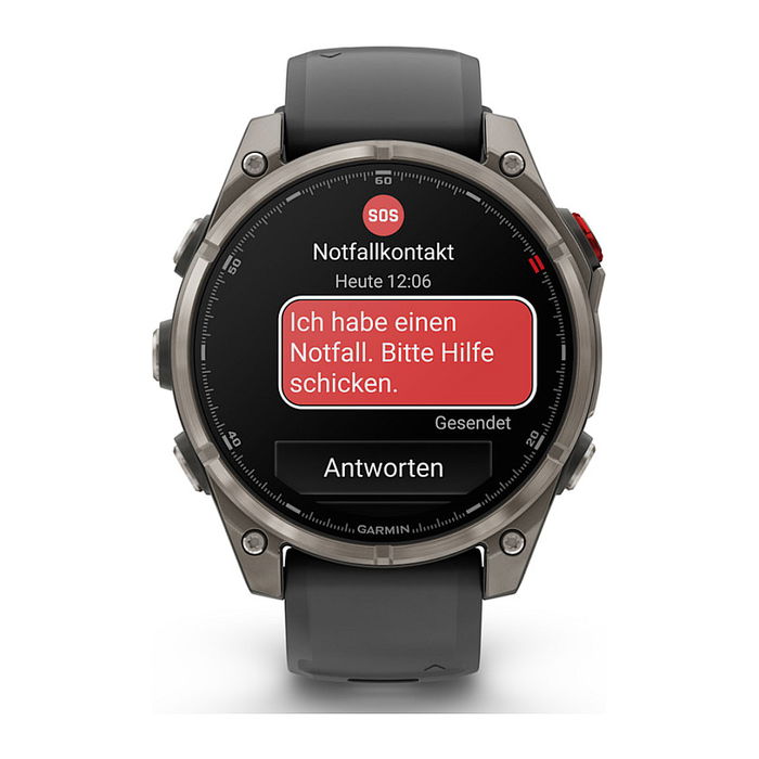Garmin fēnix 8 Pro Smartwatch GPS Multideporte 47 mm con AMOLED, 32 GB, Brújula, Termómetro, Resistente al Agua 10 ATM - Grafito/Titanio