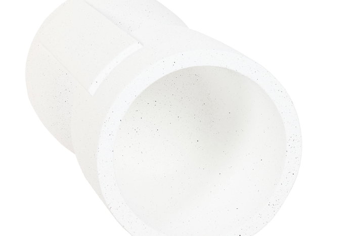 DKD Home Decor Macetero Magnesia Blanco Roto Rugoso 36x36x70 cm DKD Home Decor Macetero Magnesia Blanco Roto Rugoso 36x36x70 cm