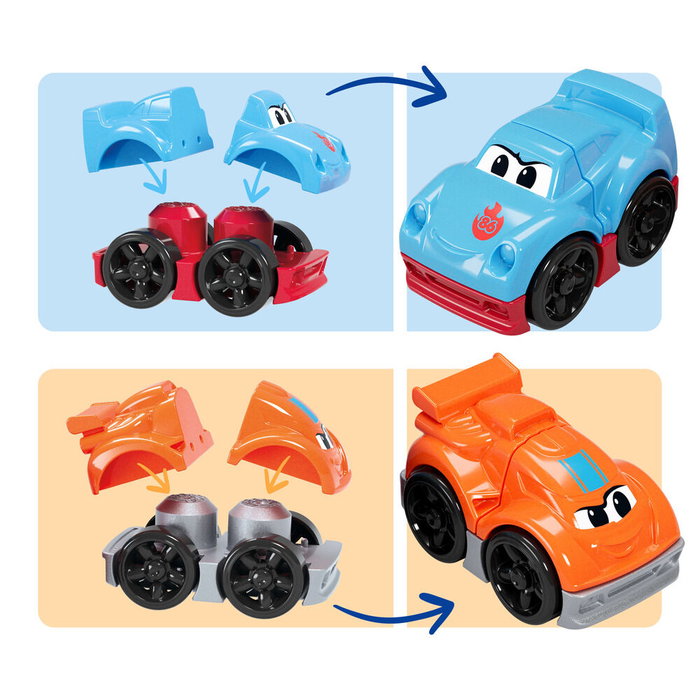 MEGA BLOKS Camión de Carreras y Construcción de 19 piezas