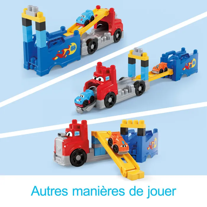 MEGA BLOKS Camión de carreras y construcción de 19 piezas MEGA BLOKS Camión de carreras y construcción de 19 piezas