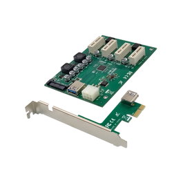 Conceptronic EMRICK10G Tarjeta de Expansión de 1 a 4 Ranuras PCIe x1