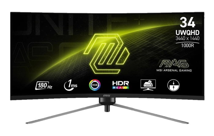 MSI MAG 345CQR Monitor Gaming Curvo 34 pulg. UWQHD 180Hz