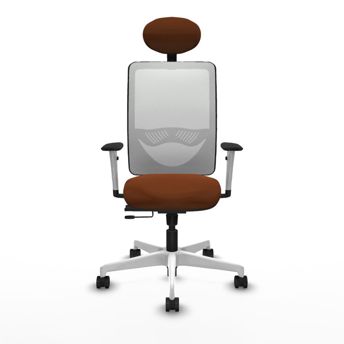 PIQUERAS Y CRESPO Silla de oficina Zulema Marrón y Blanco PIQUERAS Y CRESPO Silla de oficina Zulema Marrón y Blanco