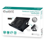 Ewent EW1258 Disipador Portátil para Portátil hasta 17" con 1 Ventilador y 2 Puertos USB