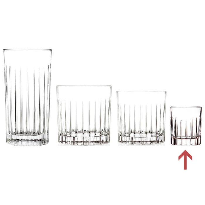 Rcr Cristalleria Vaso de Licor 80 ml (6 Unidades) Colección Timeless