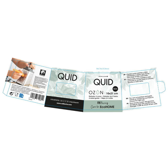 Quid Rallador 4 Caras Ozon 22x10x10 cm