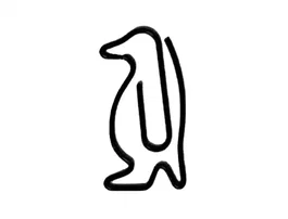 Imaginovo Clips de Forma Pingüino, 28 mm, en Blister de 10 Unidades, Para Organizar Documentos en Oficina o Escuela