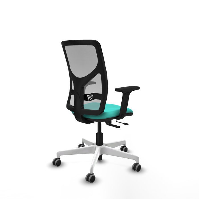 PIQUERAS Y CRESPO Silla de oficina Motilla con mecanismo Sincro/Traslack, Turquesa y Gris PIQUERAS Y CRESPO Silla de oficina Motilla con mecanismo Sincro/Traslack, Turquesa y Gris