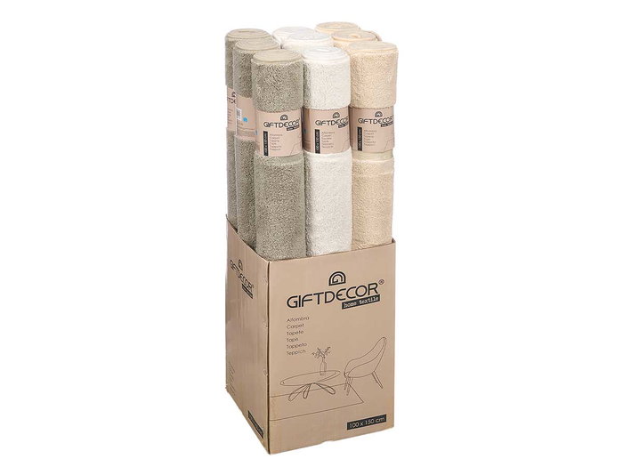 GIFTDECOR Alfombra de Pelo Corto Surtida de 3 Colores 100x150cm