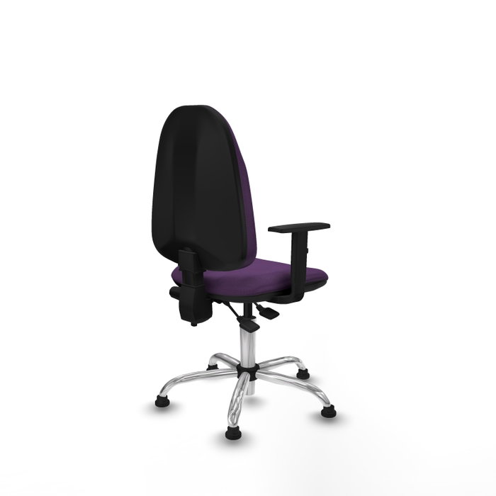 PIQUERAS Y CRESPO Silla de oficina Algarra Morada con Brazos 1D