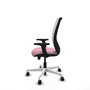 PIQUERAS Y CRESPO Silla de oficina Zulema Rosa y Blanca