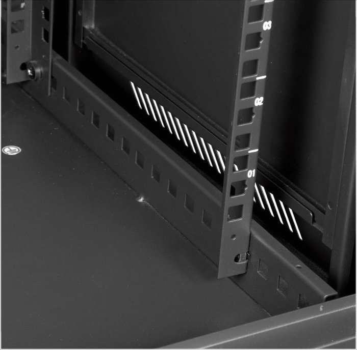 Phasak Armario Rack de Suelo Phasak Pro 27U 600x600 Negro