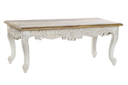 DKD Home Decor Mesa de Centro de Mango Pavo Real
