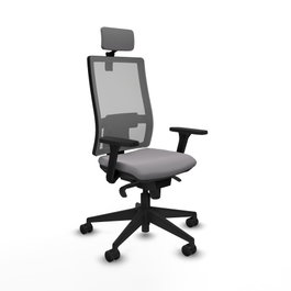 PIQUERAS Y CRESPO Silla de oficina Horna Gris con Mecanismo Sincro