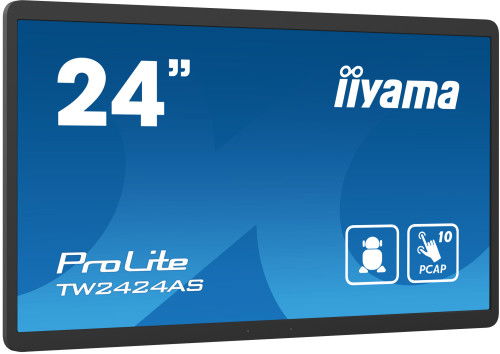 Iiyama TW2424AS-B1 Pantalla Panel PC 24" Negra Android 12 Táctil IPS 1920x1080 10 Puntos Touch