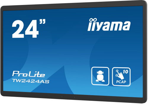 Iiyama TW2424AS-B1 Pantalla Panel PC 24" Negra Android 12 Táctil IPS 1920x1080 10 Puntos Touch