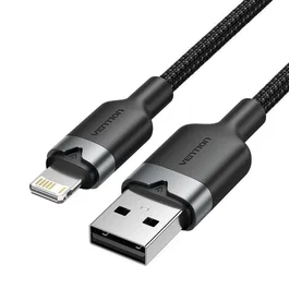 Vention Cable USB a Lightning lanbf 1m, USB-A Macho a Lightning Macho, Velocidad 480 Mbps, Color Negro
