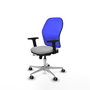 PIQUERAS Y CRESPO Silla de oficina Jorquera Gris claro y Azul
