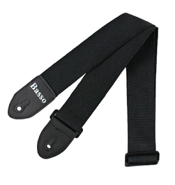 Correa Basso para Guitarra y Bajo Serie Básica Negra 5 cm Nailon