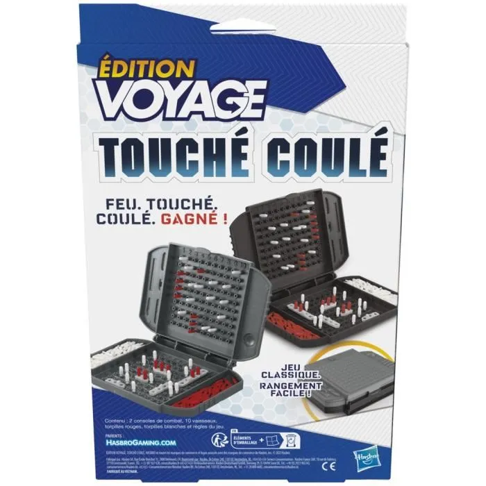 Hasbro Gaming Touch hundido Voyage, Juego de Mesa de Viaje para 2 Jugadores, Juego Infantil, 7 Aos