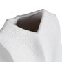 Jarrón Blanco Barro Decoración 24 X 14 X 45 cm
