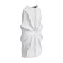 Jarrón Blanco Barro Decoración 24 X 14 X 45 cm