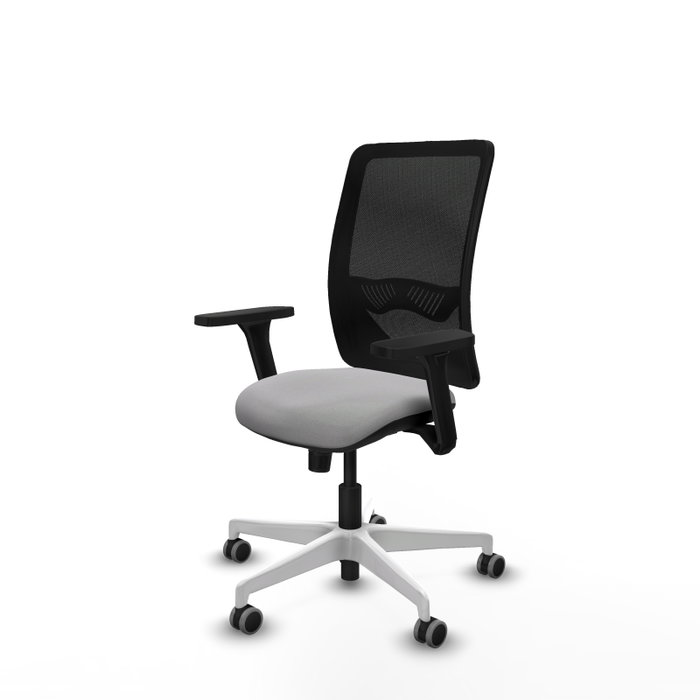 PIQUERAS Y CRESPO Silla de oficina Zulema con mecanismo Sincro, Gris claro y Negro PIQUERAS Y CRESPO Silla de oficina Zulema con mecanismo Sincro, Gris claro y Negro
