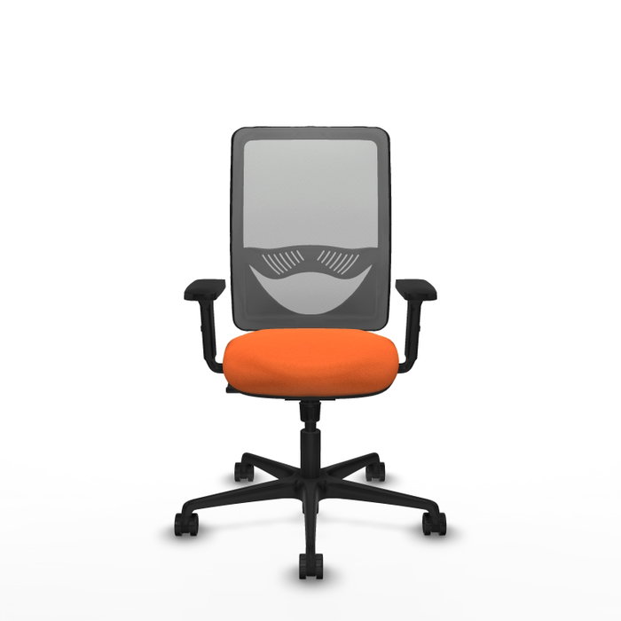 PIQUERAS Y CRESPO Silla de oficina Zulema con mecanismo Sincro, Naranja y Gris PIQUERAS Y CRESPO Silla de oficina Zulema con mecanismo Sincro, Naranja y Gris
