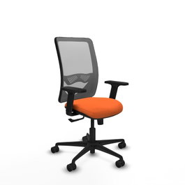 PIQUERAS Y CRESPO Silla de oficina Zulema Naranja y Gris